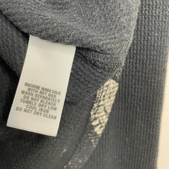 Vintage Lucky Brand Y2K Thermal Knit Paisley Western Long Sleeve Top Tee XL - Picture 8 of 8